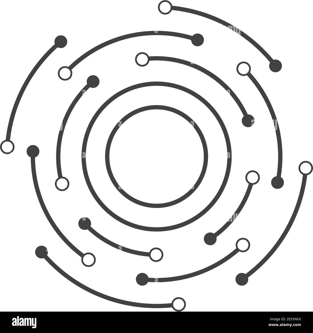 modèle de vecteur d'illustration de circuit Illustration de Vecteur