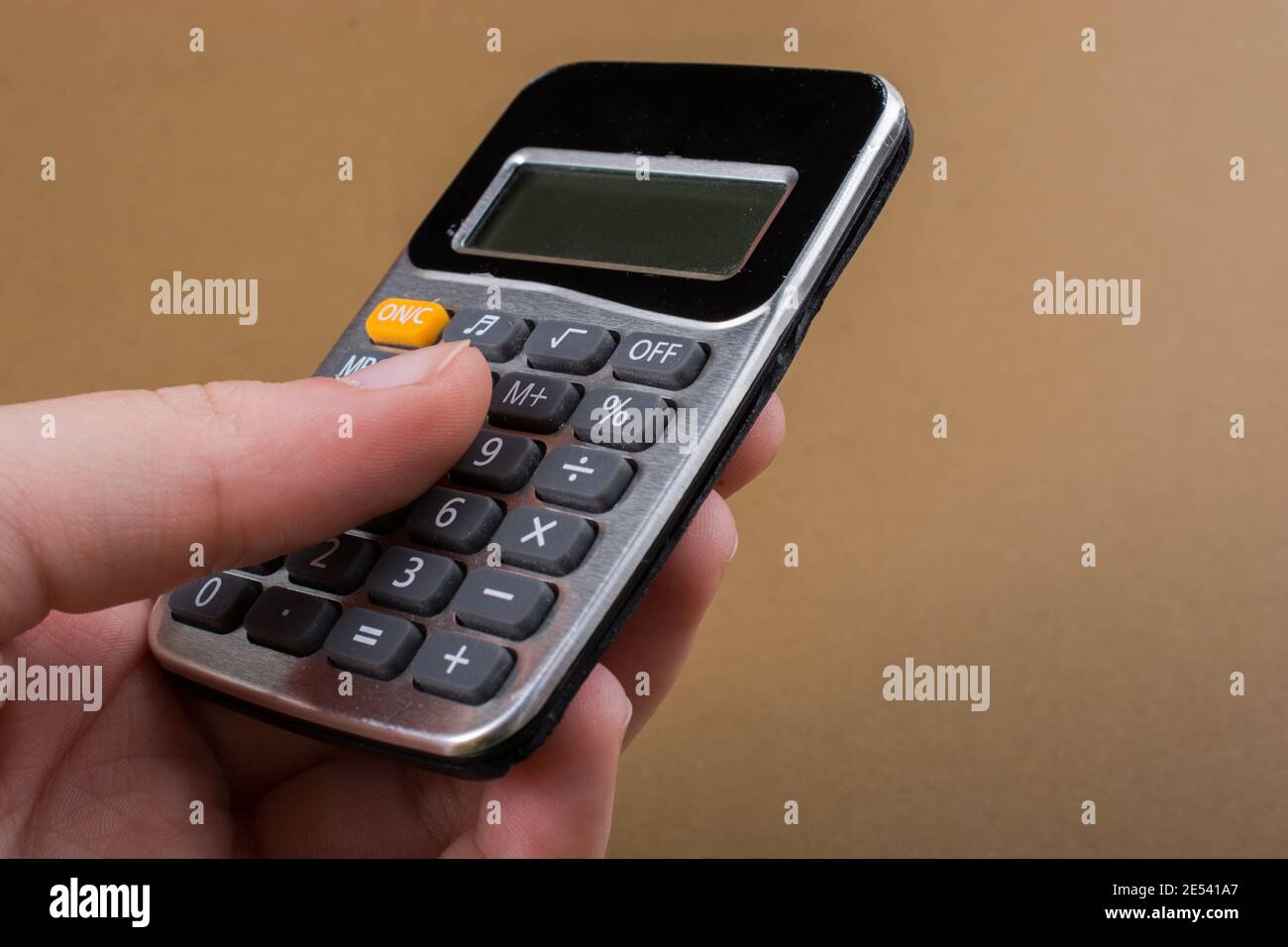 Calculator math device icon vector Banque de photographies et d'images à  haute résolution - Alamy