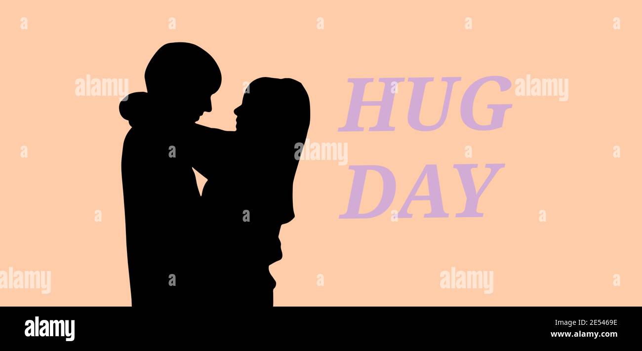 jour de la hug semaine de la saint-valentin Banque D'Images
