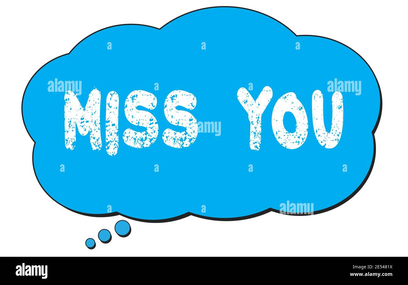 TU T'AS écrit un texte sur une bulle de nuage de pensée bleue. Banque D'Images