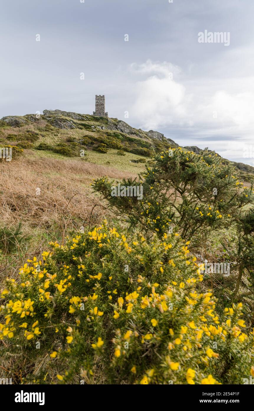 St Michael's Church, Dartmoor, Brentor Banque D'Images