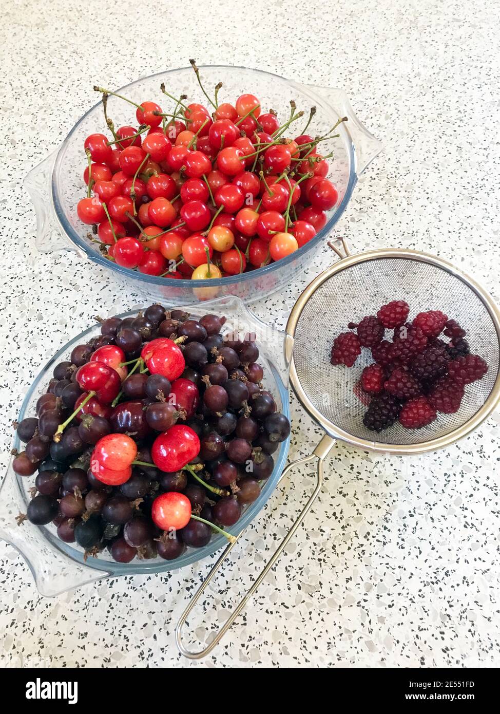 Fruits et baies d'été Banque D'Images