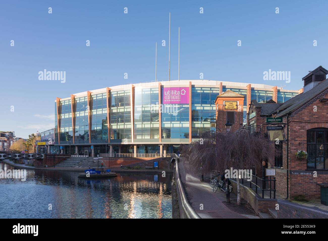 Utilita Arena Birmingham, anciennement connue sous le nom de NIA, National Indoor Arena et Barclaycard Arena est un grand lieu de concerts et de sports Banque D'Images