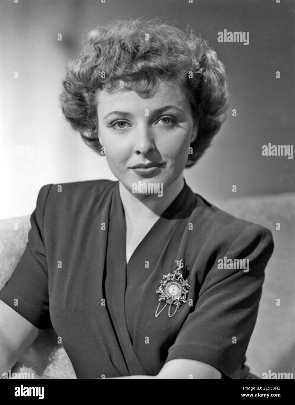 LALAINE DAY (1920-2007) actrice américaine de cinéma, radio et télévision commentateur à propos de 1942 Banque D'Images