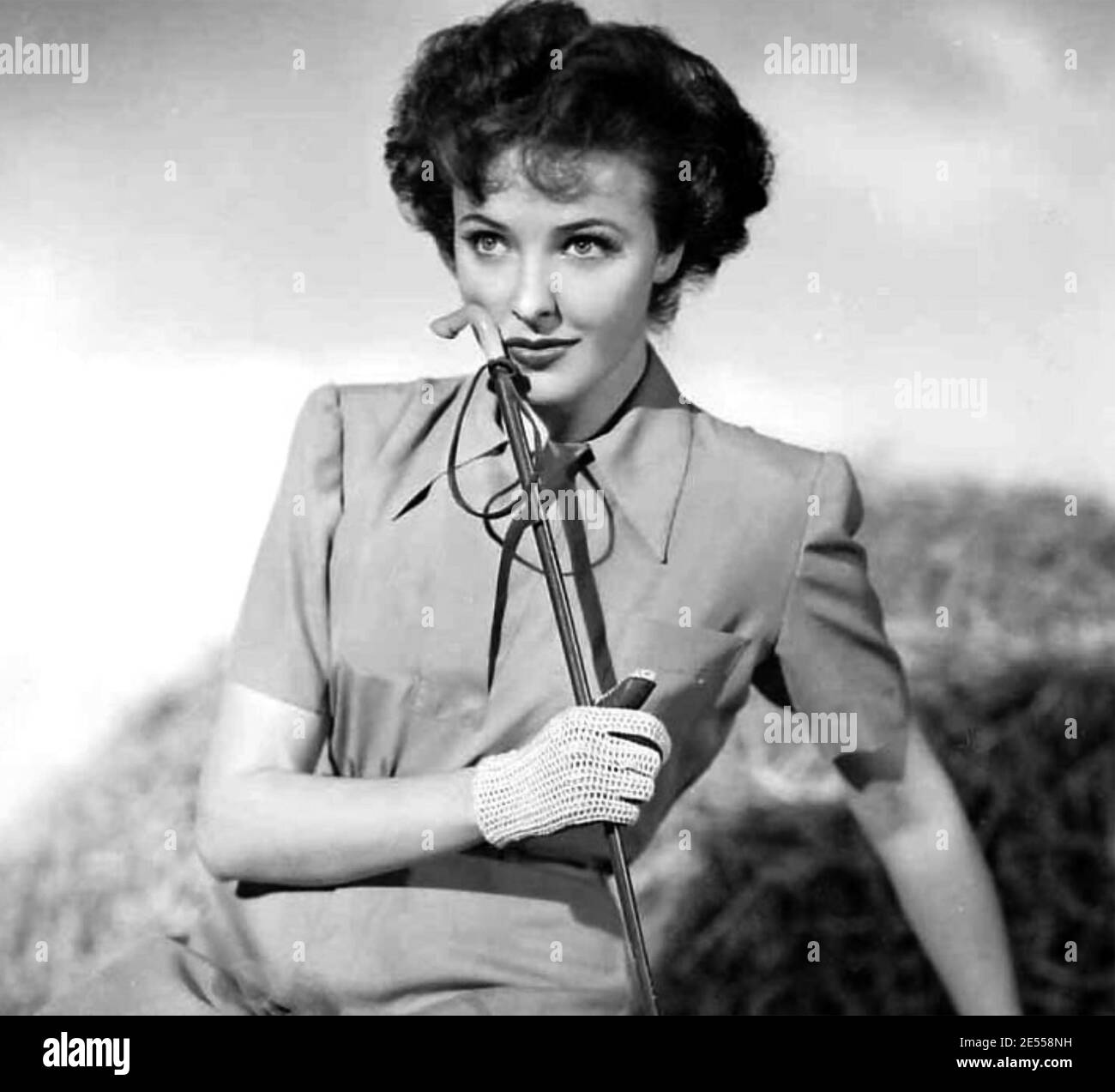 LALAINE DAY (1920-2007) actrice américaine de cinéma, radio et télévision commentateur à propos de 1942 Banque D'Images