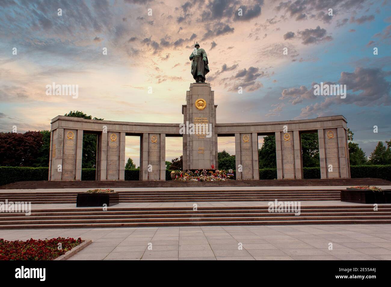 Soviet War Memorial Tiergarten, Berlin, Allemagne, Sowjetisches Ehrenmal Banque D'Images