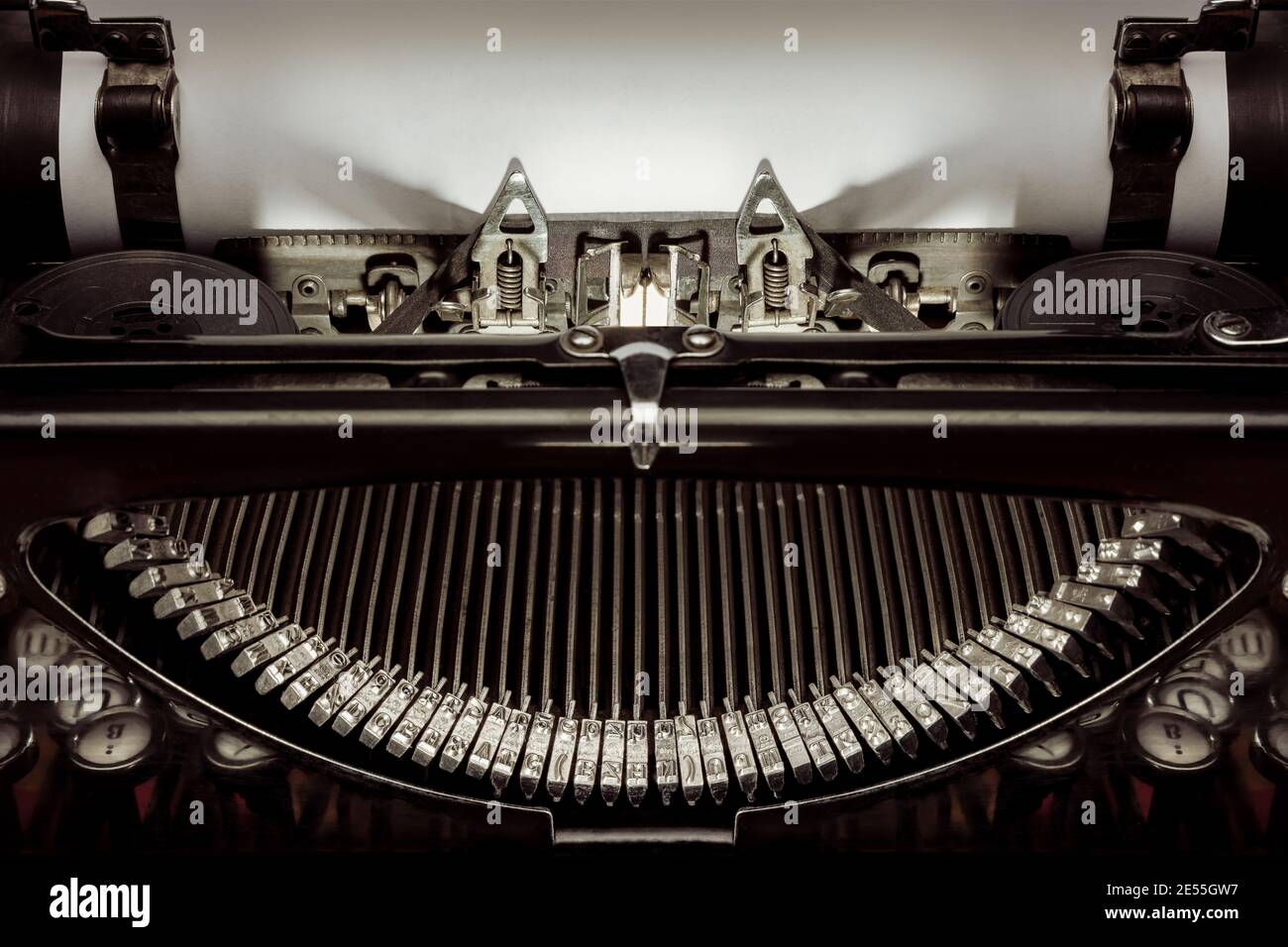 machine à écrire vintage avec espace de copie Banque D'Images