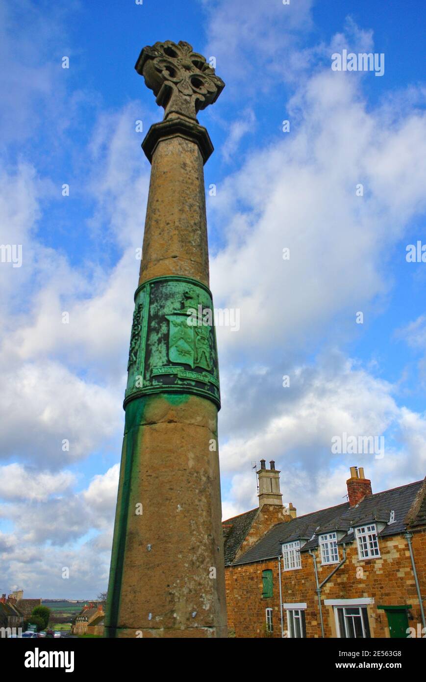 Chalets et village Rockingham près du château de Rockingham Corby dans le Northamptonshire Angleterre Royaume-Uni Banque D'Images