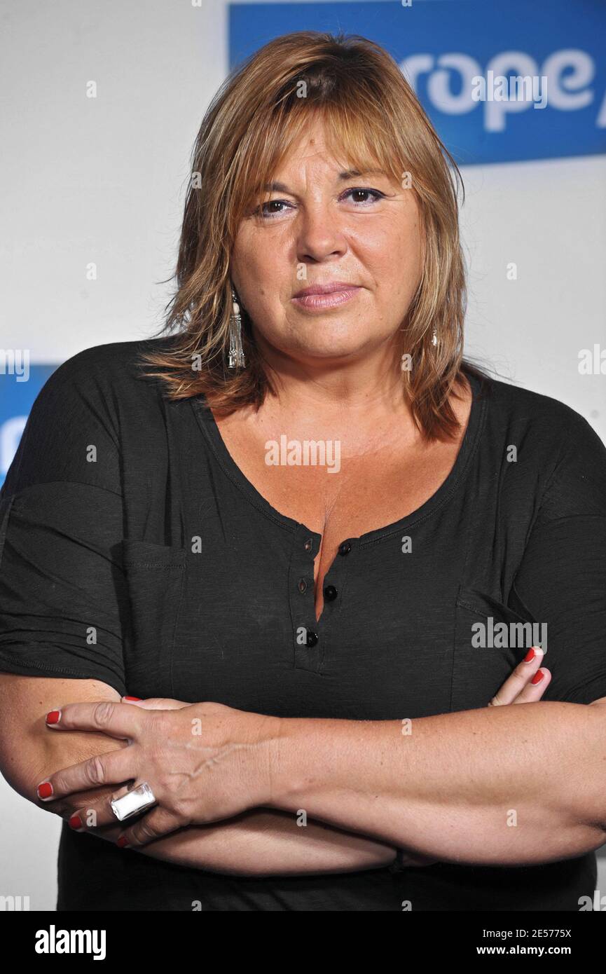 Michele Bernier participe à la conférence de presse annuelle de la radio Europe 1 à Paris, en France, le 1er septembre 2008. Photo de Giancarlo Gorassini/ABACAPRESS.COM Banque D'Images