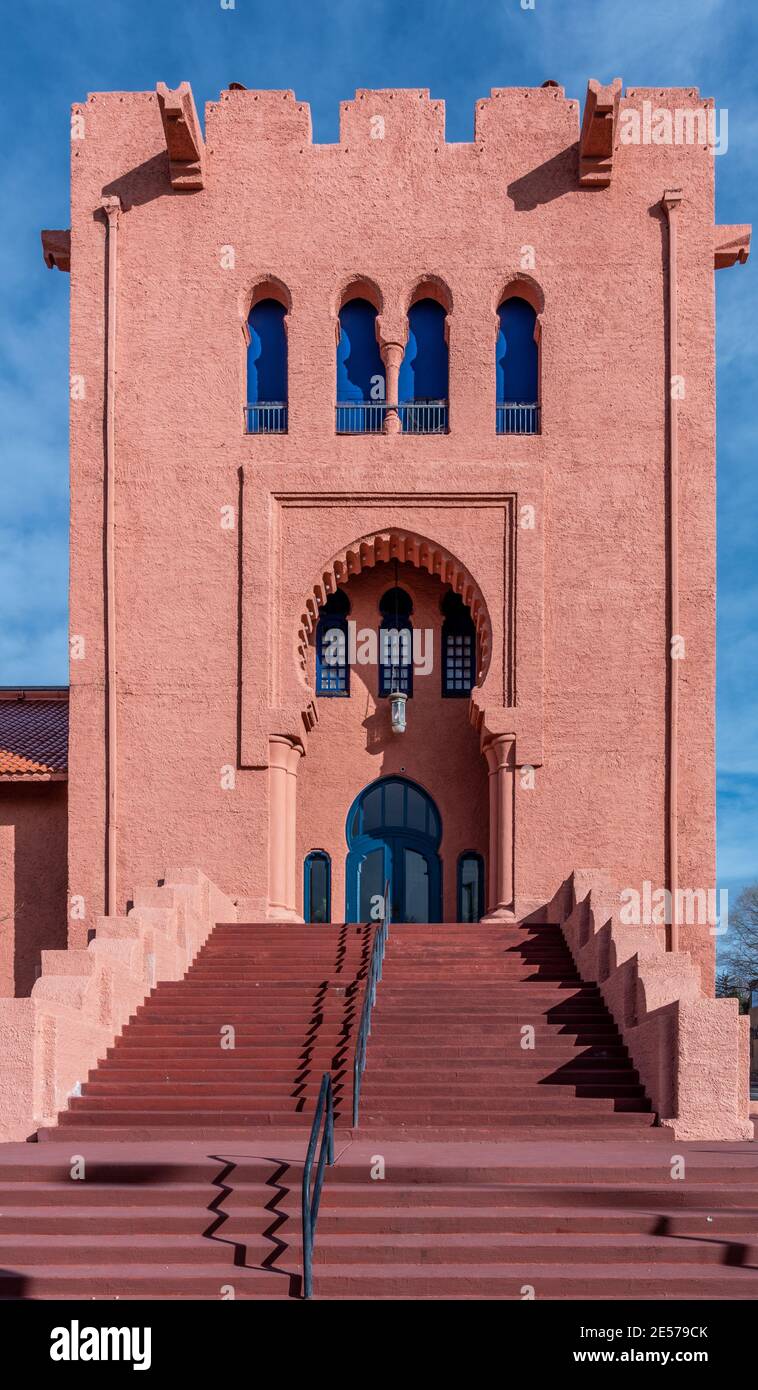 Scottish Rite Masonic Centre, Santa Fe, Nouveau-Mexique, États-Unis. Banque D'Images