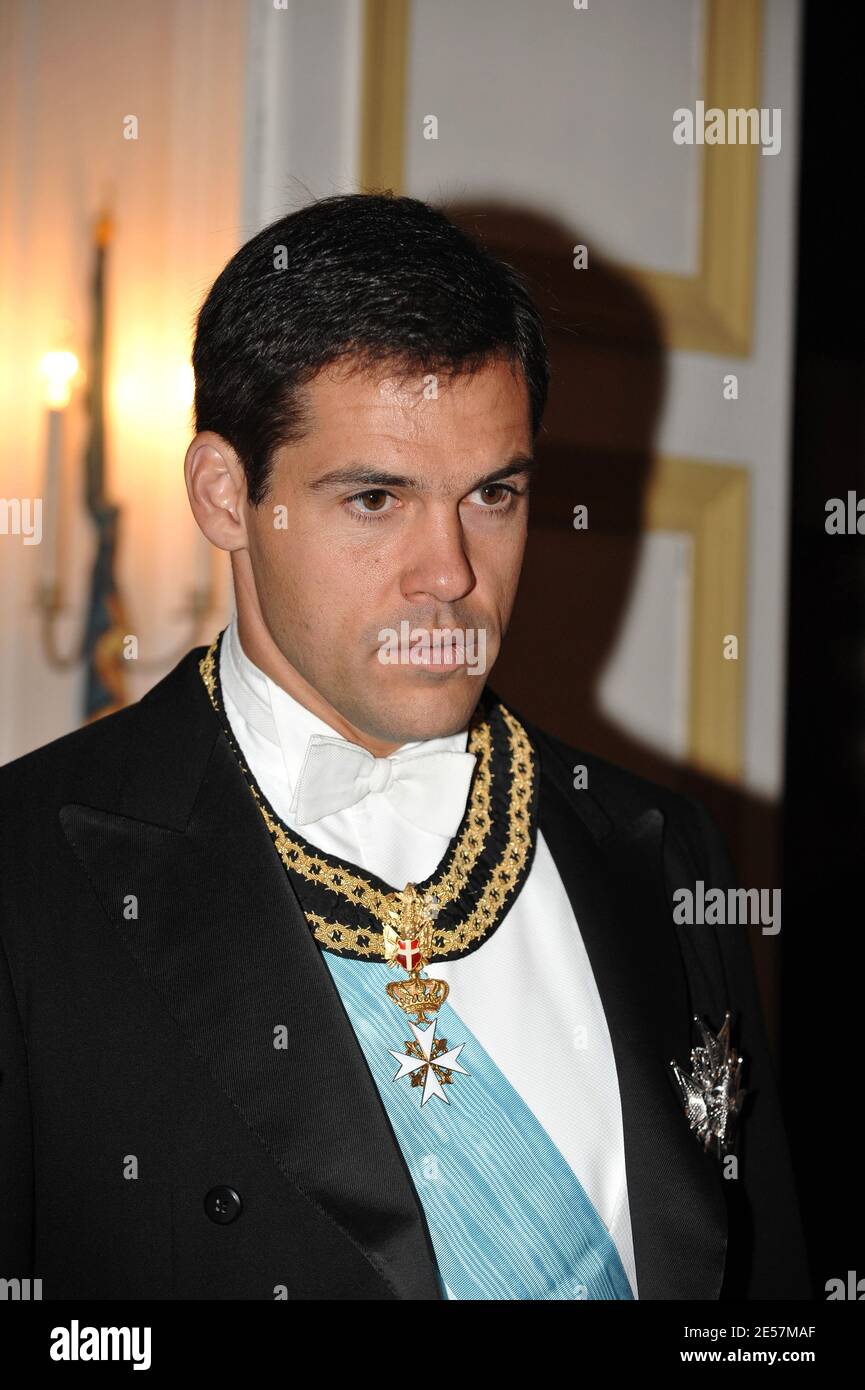 Le prince Luis Alfonso de Bourbon, duc d'Anjou, assiste à un dîner au château de Breteuil, en France, le 28 septembre 2008, dans le cadre du Congrès de l'aristocratie européenne. Photo de Thierry Orban/ABACAPRESS.COM Banque D'Images