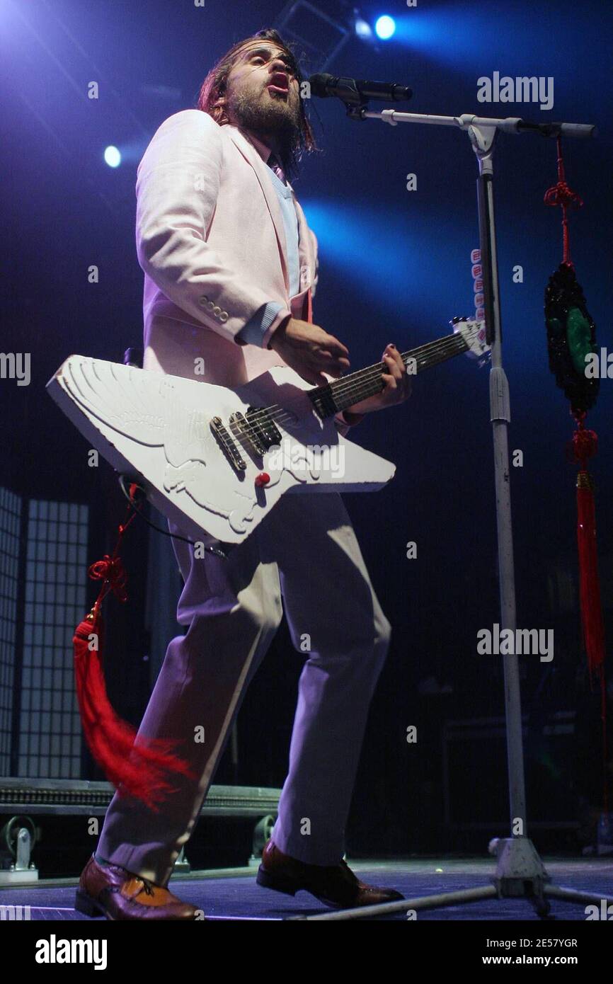 Jared Leto de 30 secondes à Mars se produit en concert au Bank United Center. Coral Gables, FL. 03/09/07 [[fa]] Banque D'Images