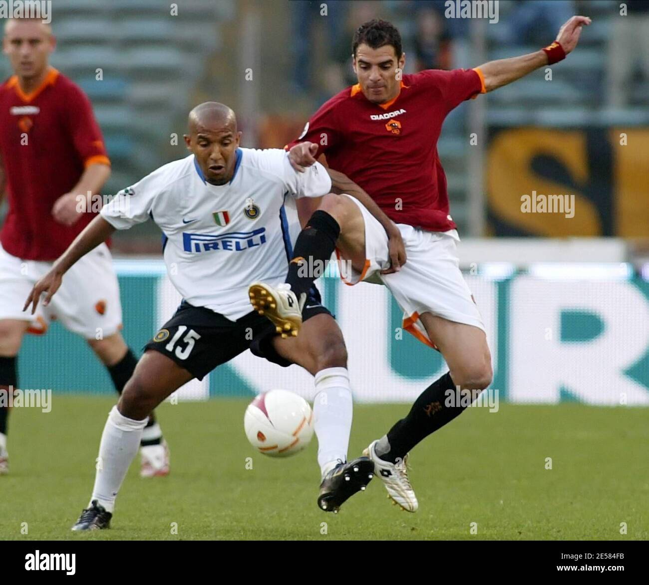 La coupe italienne EN TANT que Roma contre Inter Milan au stade olympique de Rome. Rome a gagné : AS Roma 6 Inter Milan 2. Rome, Italie. 5/9/2007. [[cal]] Banque D'Images