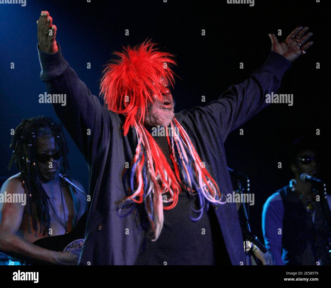 Le Parlaiment Funkadelic de George Clinton se produit en concert au Club Revolution, ft. Lauderdale, Floride, 5/17/07. [[fa]] Banque D'Images