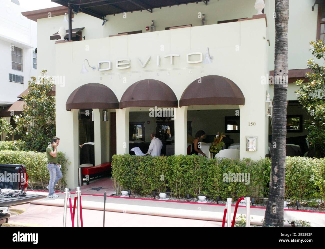 DeVito South Beach restaurant appartenant à la star de cinéma Danny Devito, Miami Beach, Floride 6/13/07. [[mab]] Banque D'Images