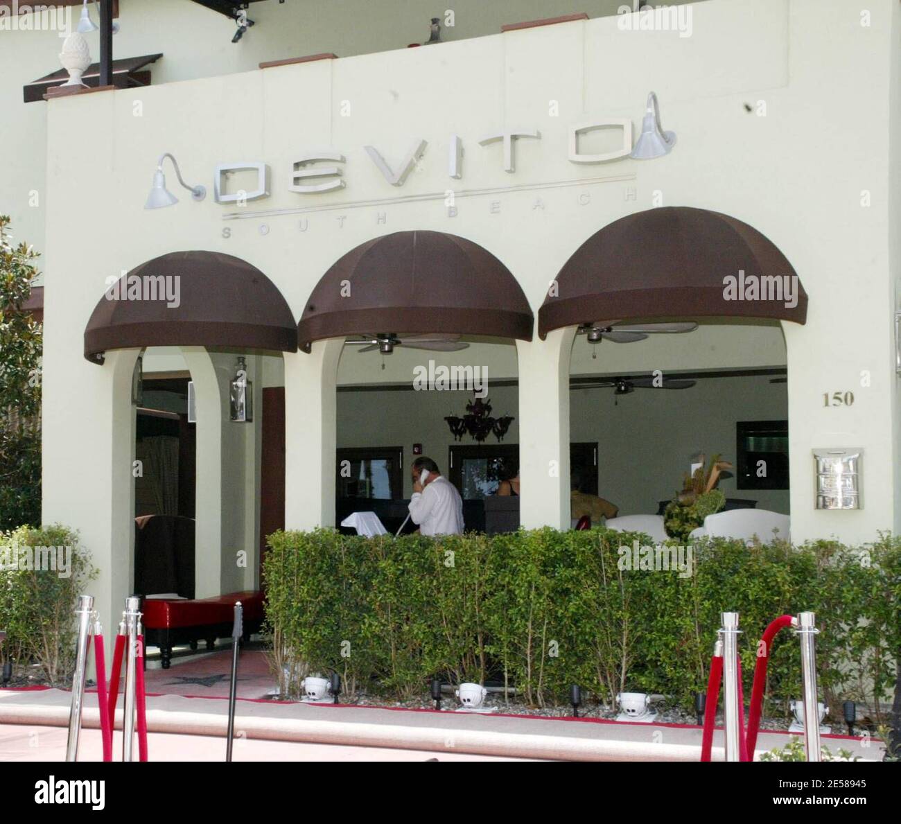 DeVito South Beach restaurant appartenant à la star de cinéma Danny Devito, Miami Beach, Floride 6/13/07. [[mab]] Banque D'Images