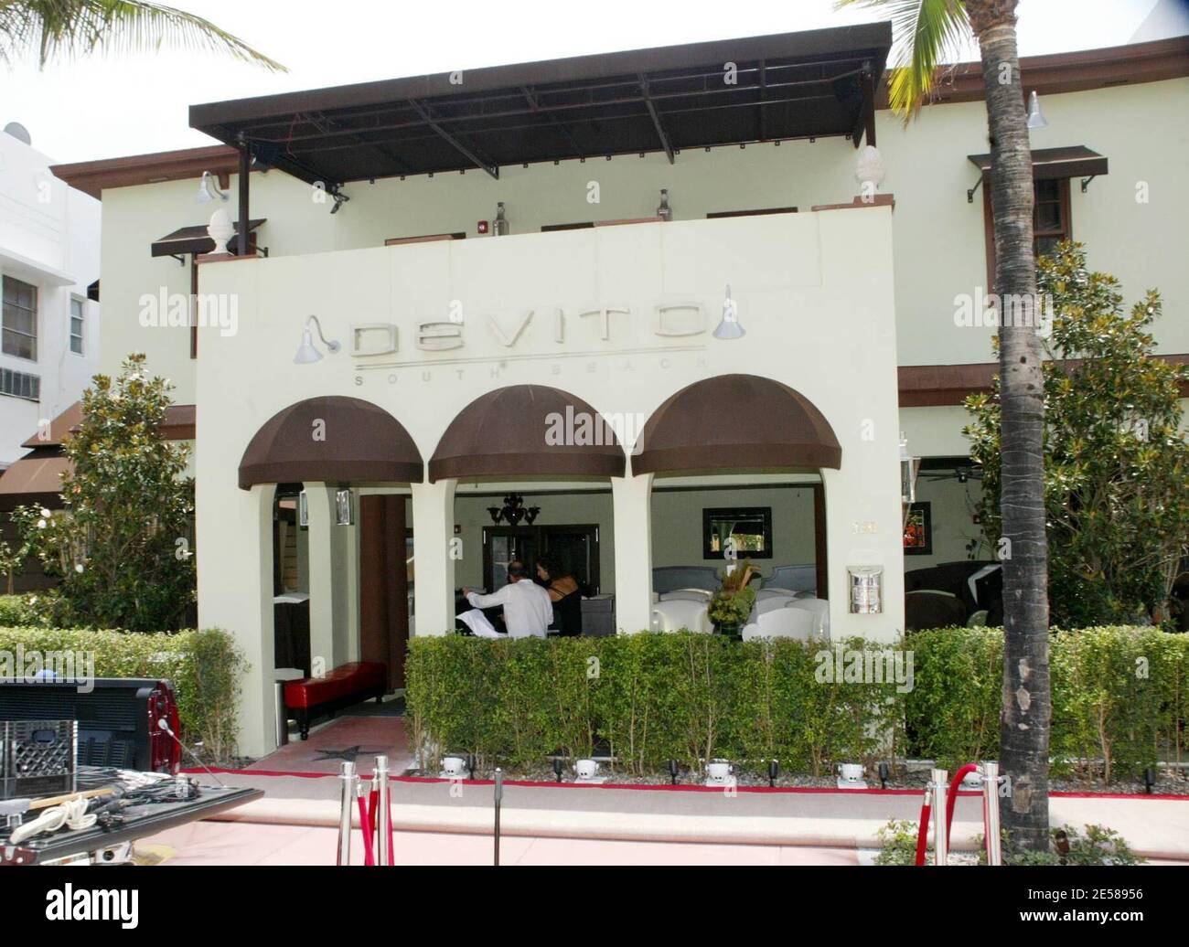 DeVito South Beach restaurant appartenant à la star de cinéma Danny Devito, Miami Beach, Floride 6/13/07. [[mab]] Banque D'Images