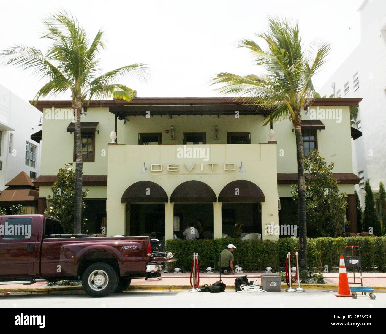 DeVito South Beach restaurant appartenant à la star de cinéma Danny Devito, Miami Beach, Floride 6/13/07. [[mab]] Banque D'Images