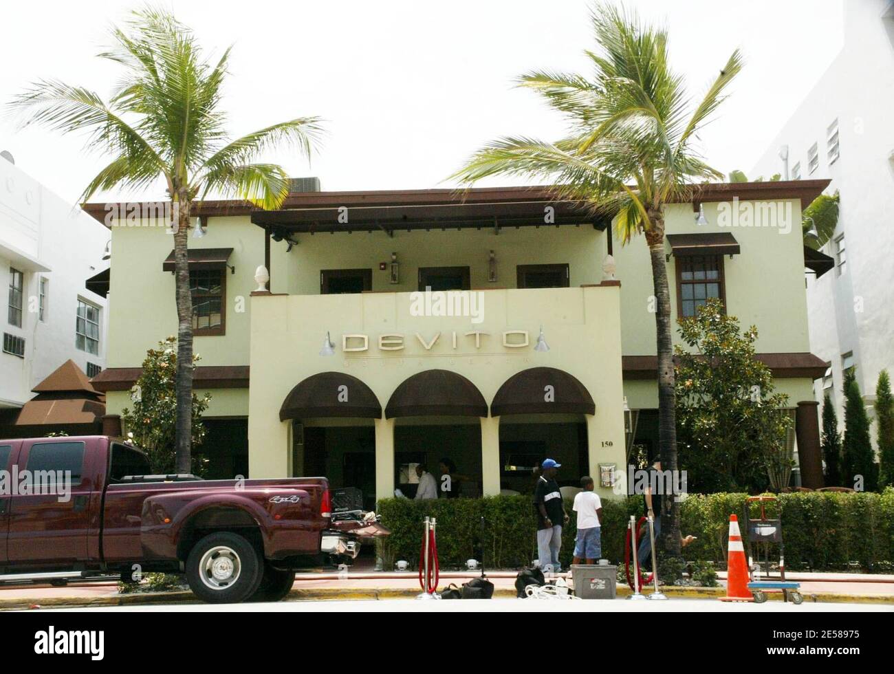 DeVito South Beach restaurant appartenant à la star de cinéma Danny Devito, Miami Beach, Floride 6/13/07. [[mab]] Banque D'Images
