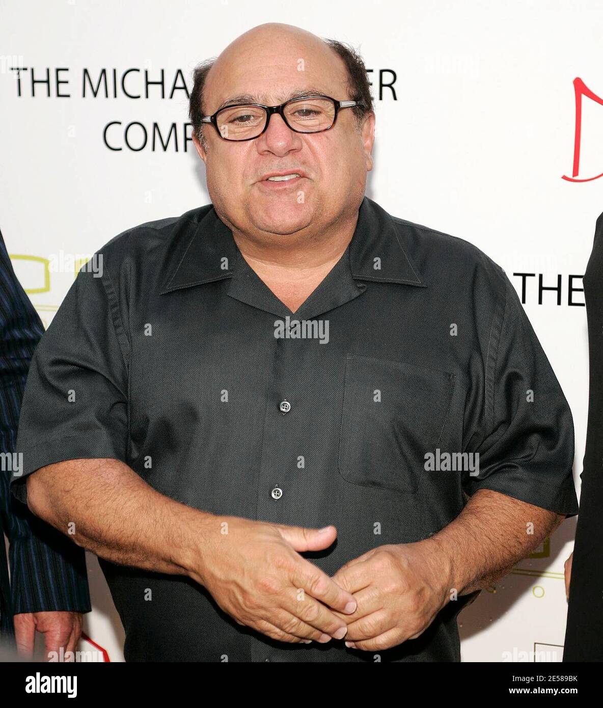 Danny DeVito, copropriétaire, arrive pour l'ouverture officielle du restaurant Devito South Beach. Miami Beach, Floride 6/13/07. DeVito South Beach Restaurant, Miami Beach FL. [[FAM]] Banque D'Images