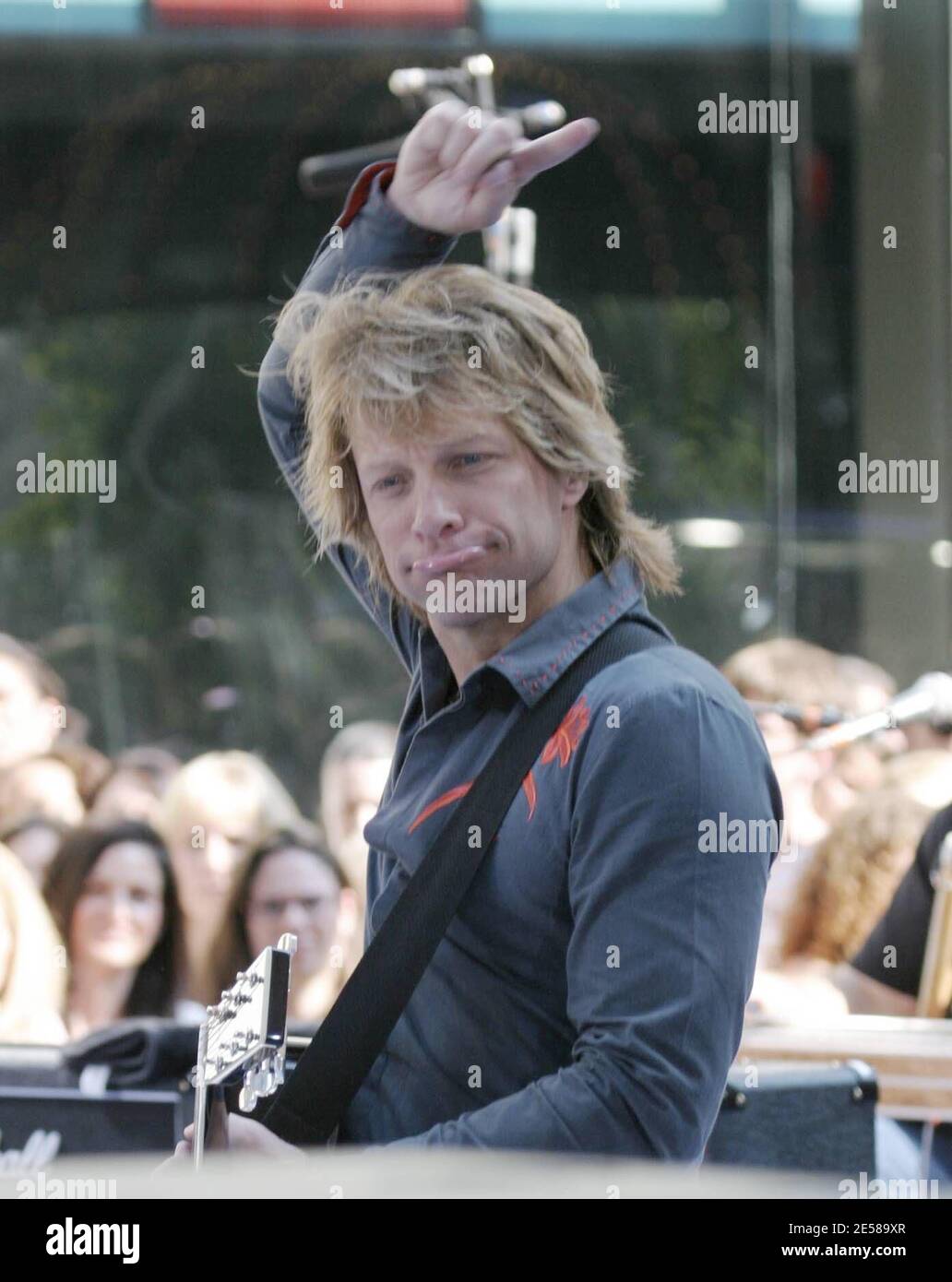 Jon bon Jovi a joué trois chansons sur le Today Show à NBC Studios New York City, NY, 6/19/2007. [[faa]] Banque D'Images