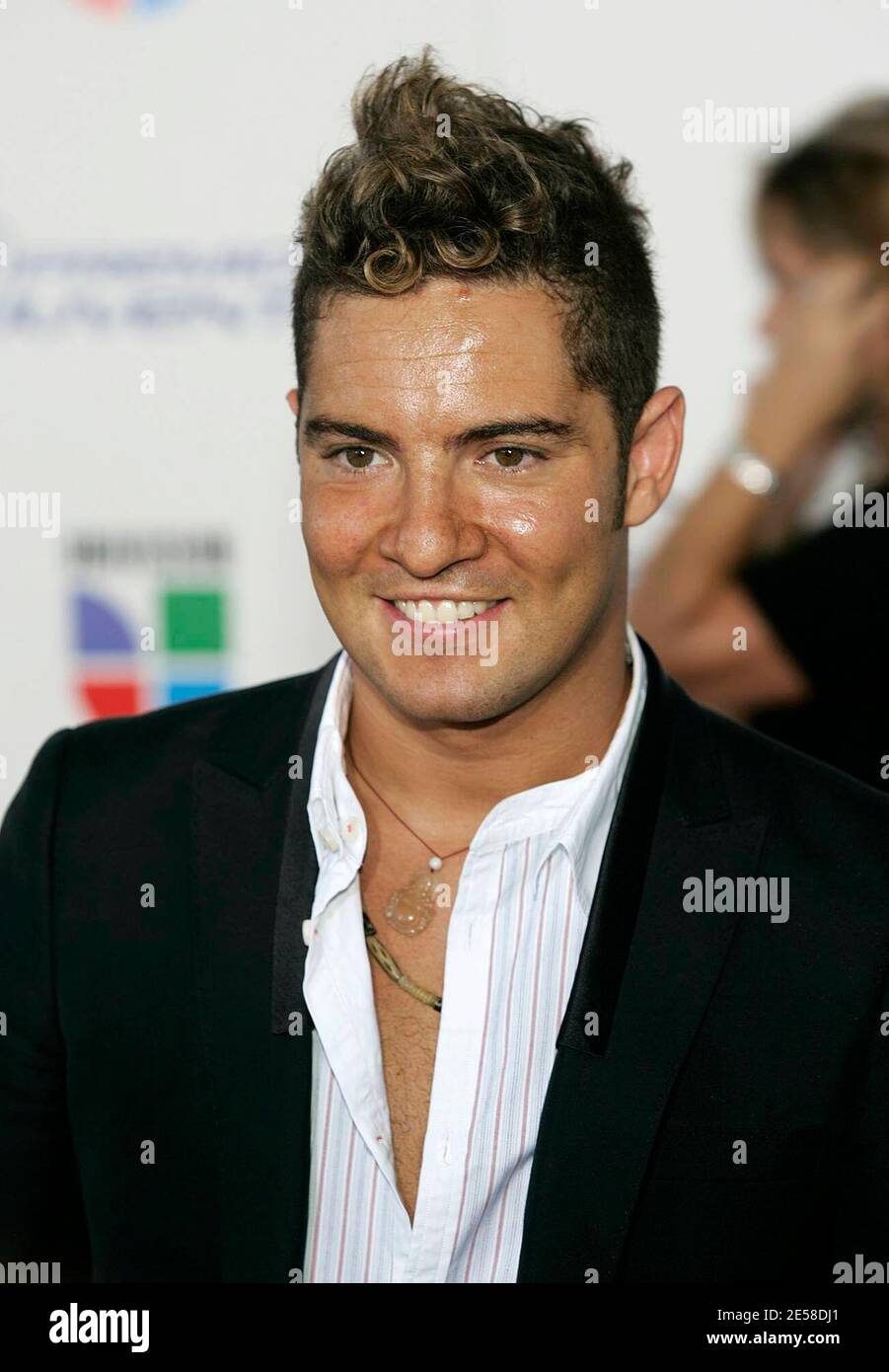 David Bisbal arrive pour les Premios Juventud Awards 2007 au BankUnited Center. Coral Gables, Floride 7/19/07. [[fa]] Banque D'Images