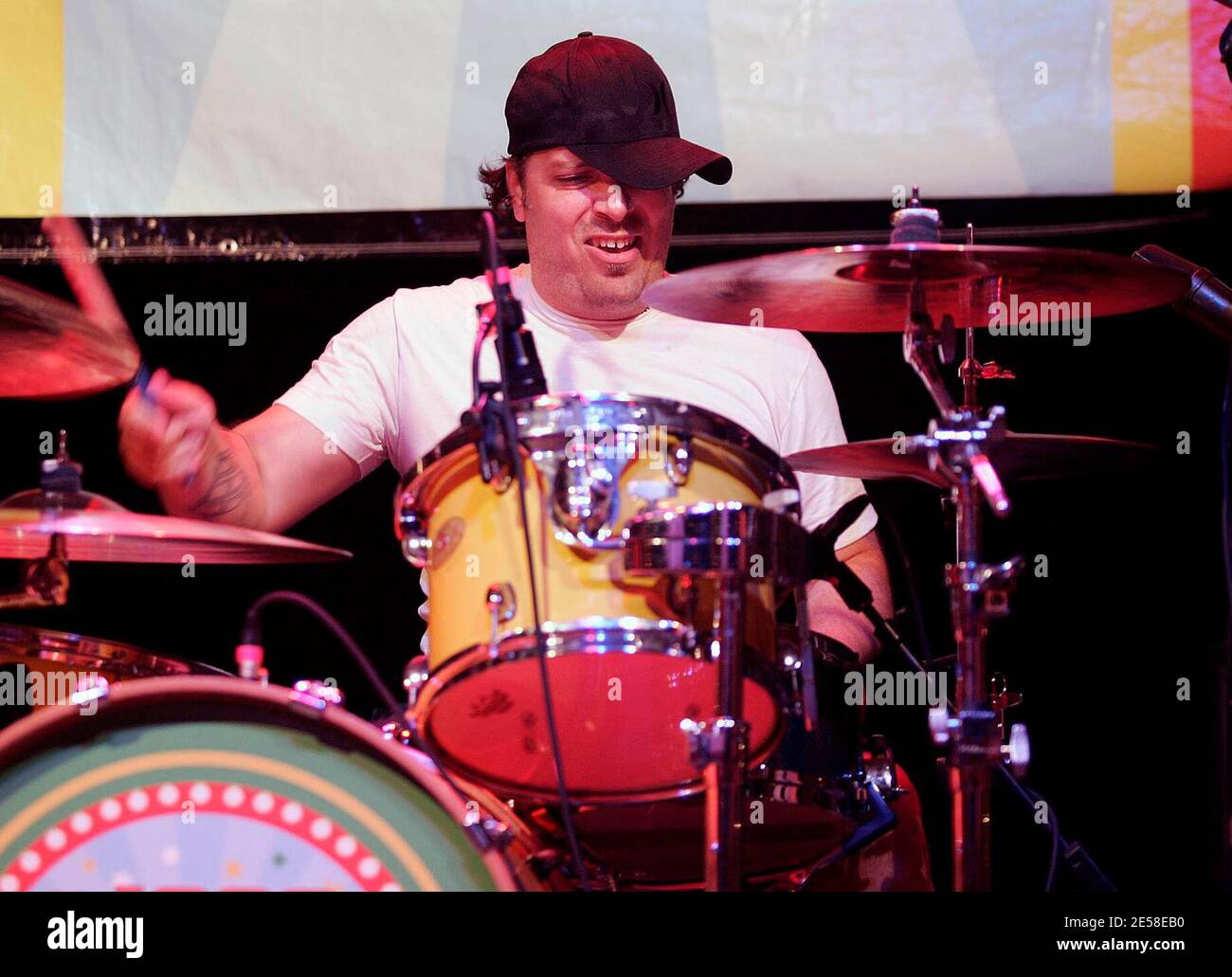 Vinnie Fiorello de moins de Jake se produit en concert au Club Revolution. Pi. Lauderdale, Floride, 7/23/07. [[fa]] Banque D'Images