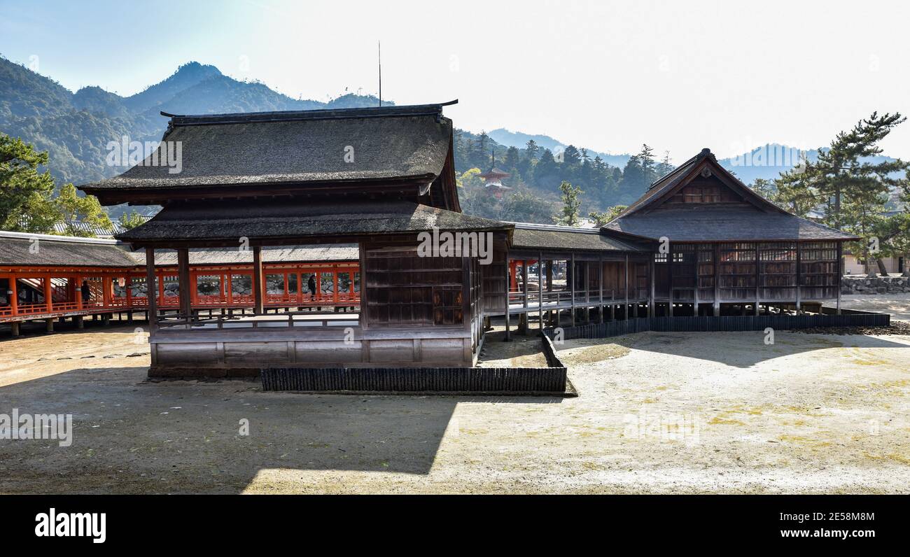 Le temple flottant du japon Banque D'Images