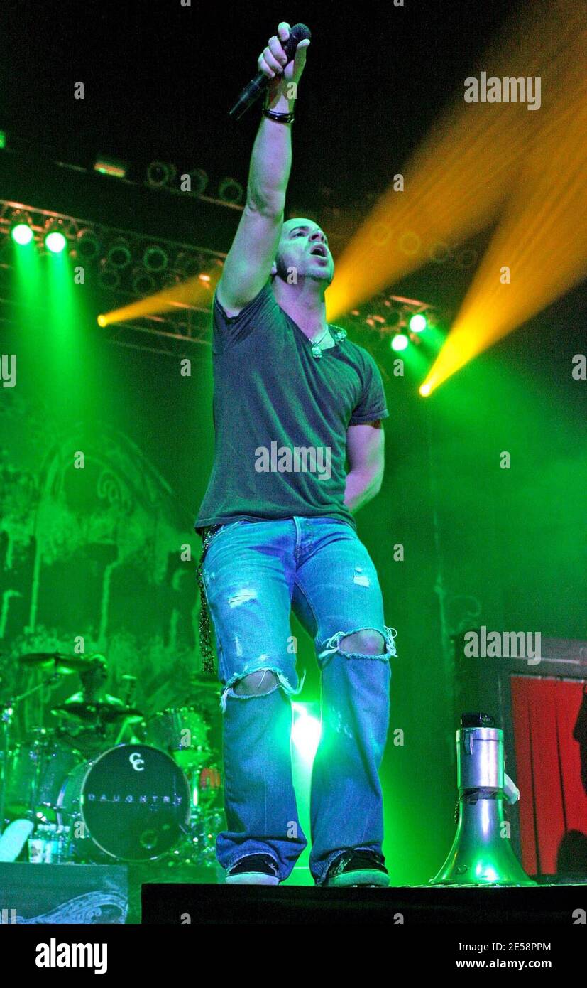 Chris Daughtry se produit en concert au Seminole Hard Rock Hotel & Casino. Hollywood, Floride, 10/9/07. [[fa]] Banque D'Images