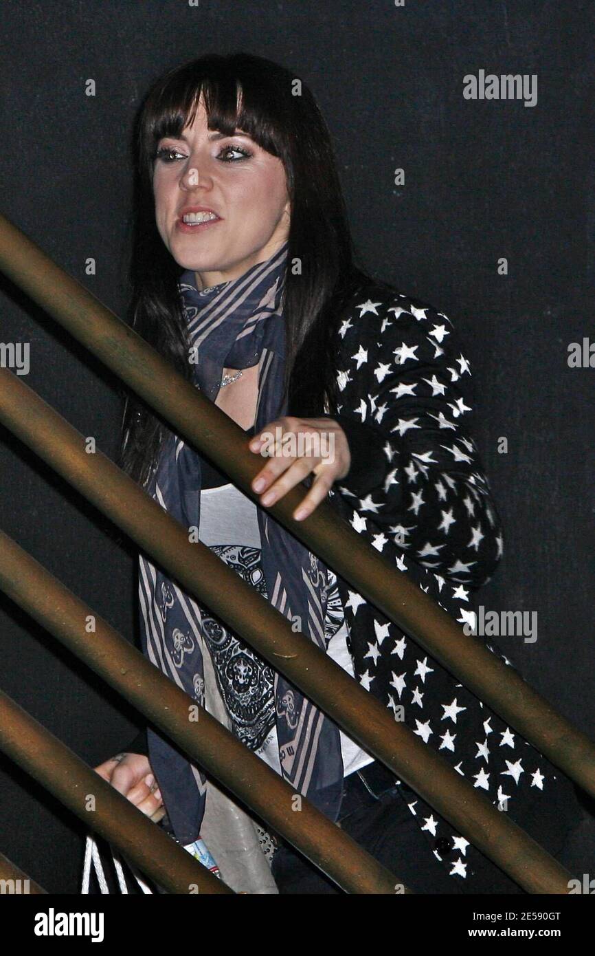 Exclusif !! Spice Girl, Melanie C. aka Sporty Spice, arrive pour son spectacle complet en solo à la Mint à Los Angeles, en Californie. 12/6/07. [[laj]] Banque D'Images