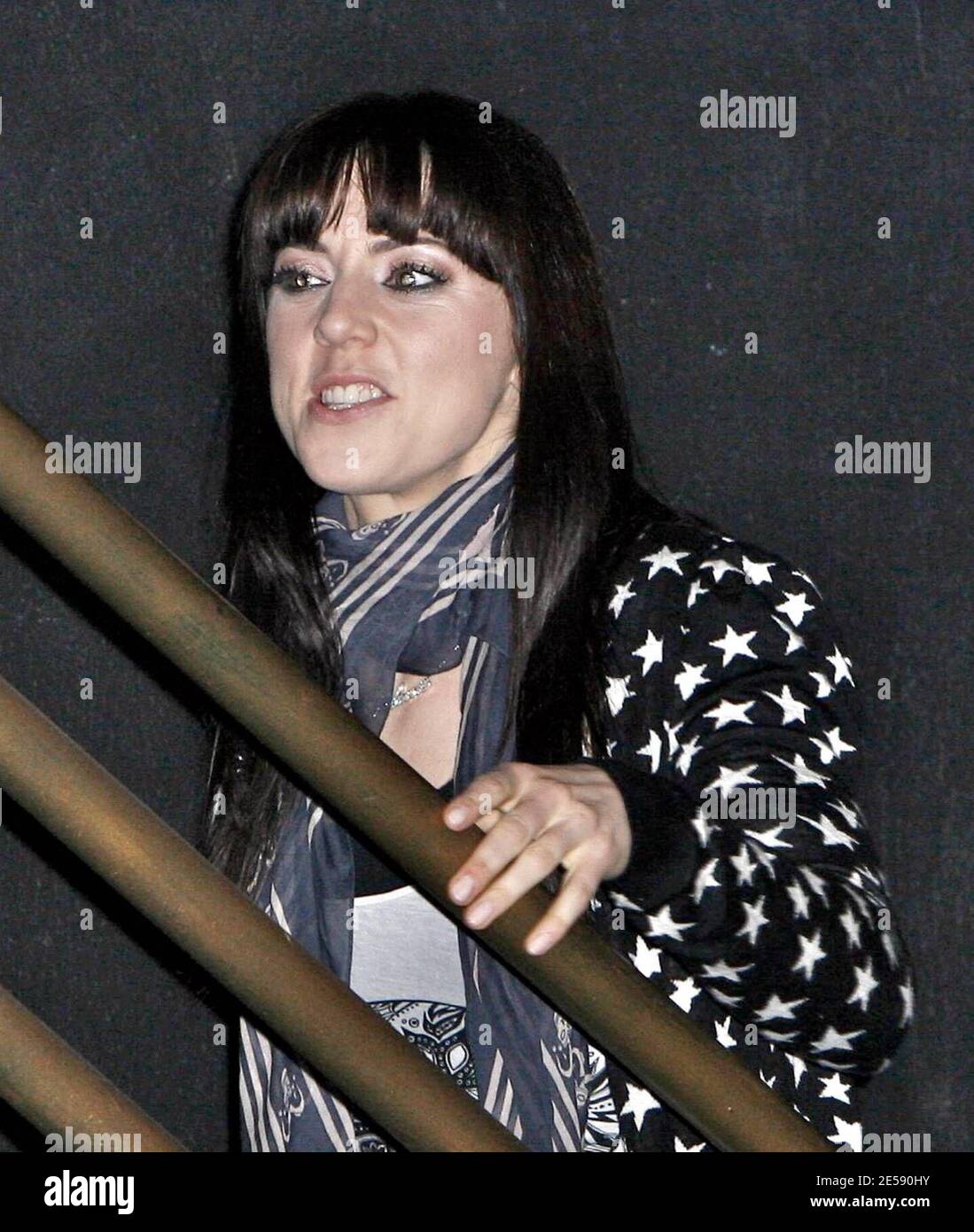 Exclusif !! Spice Girl, Melanie C. aka Sporty Spice, arrive pour son spectacle complet en solo à la Mint à Los Angeles, en Californie. 12/6/07. [[laj]] Banque D'Images