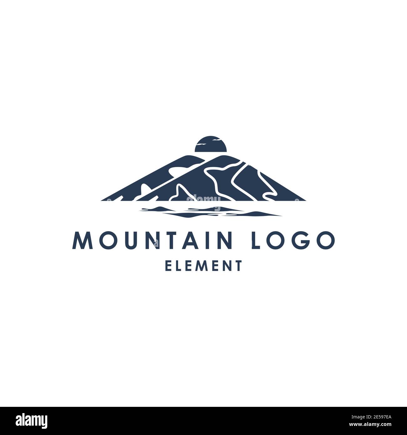 logo de montagne à motif vectoriel Illustration de Vecteur