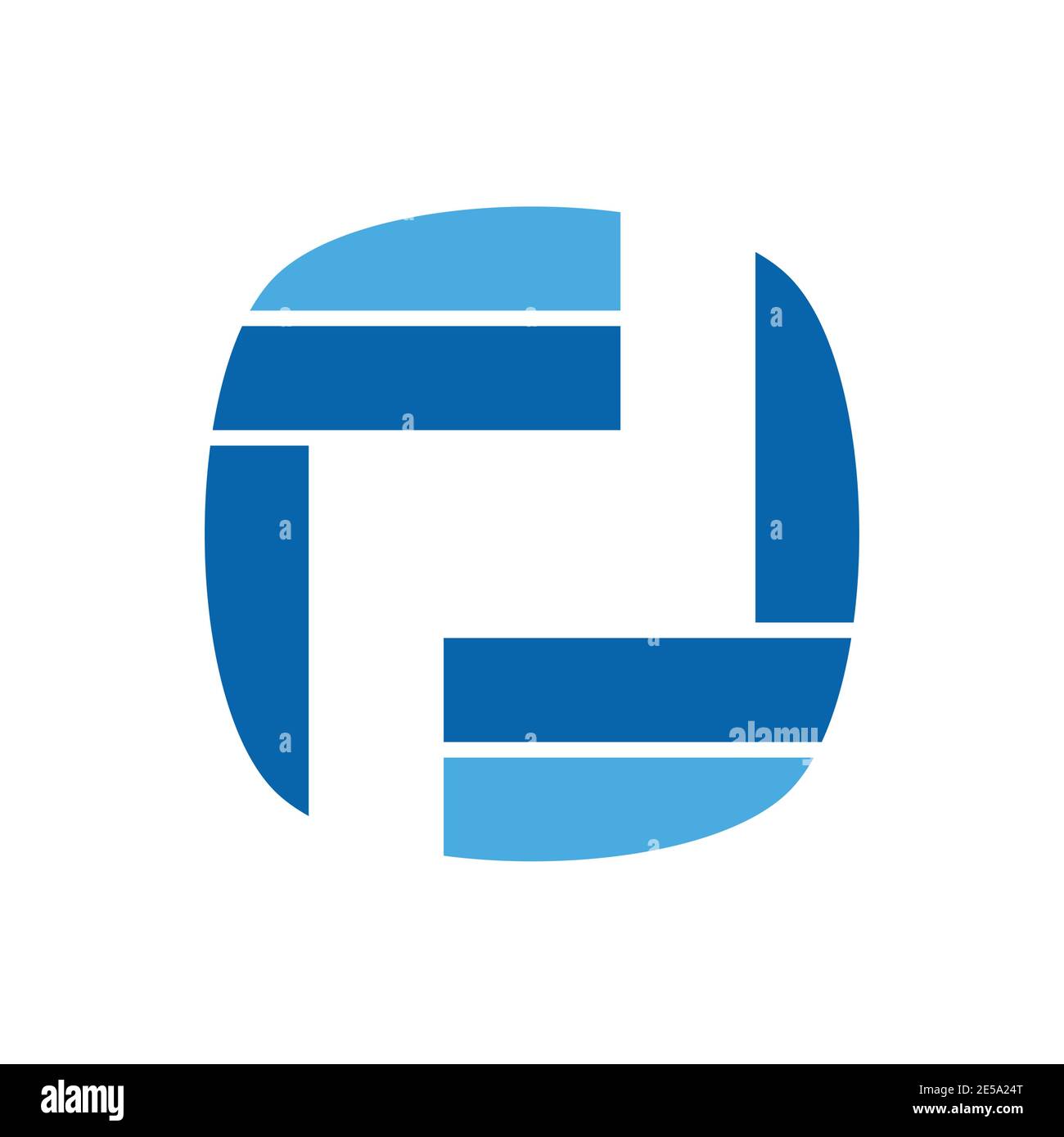 Simple FF, FOF, FO, FNF, FNFO initiales géométriques lettre logo de la société Illustration de Vecteur