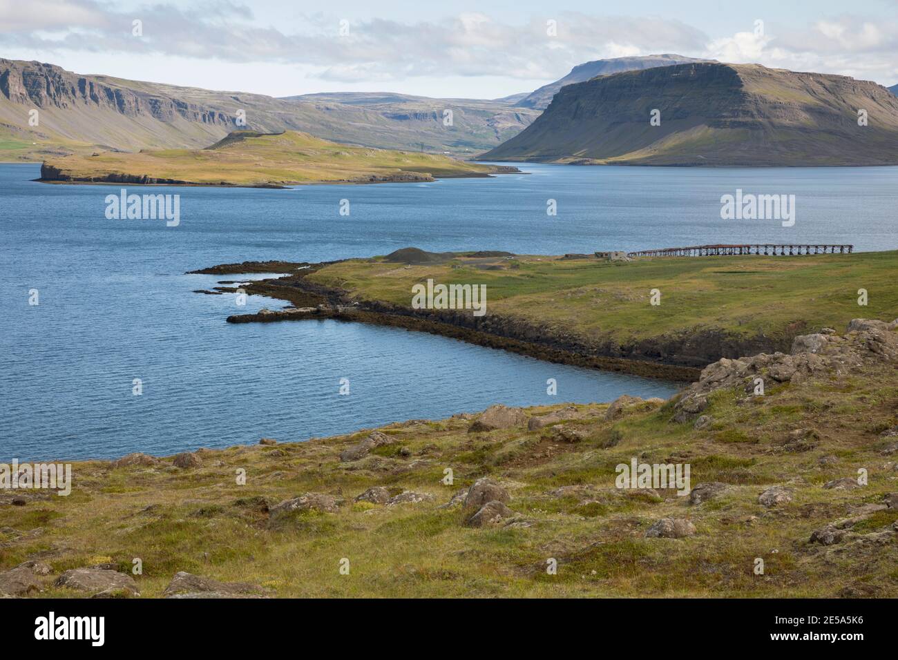 Hvalfjordur, fjord à l'ouest de l'Islande entre Mosfellsbær et Akranes, Islande, Hvalfjoerdur Banque D'Images
