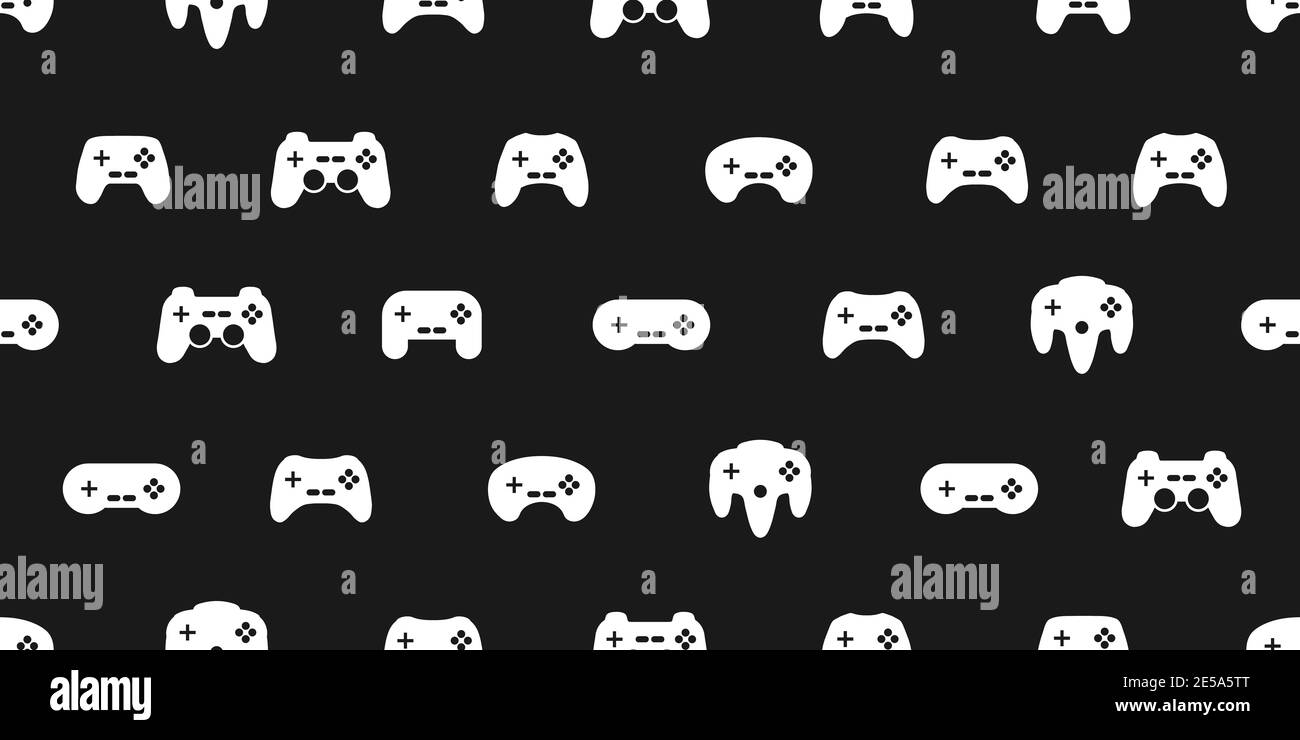 Manette de jeu vidéo fond de manette de jeu Gadgets et appareils modèle sans couture Banque D'Images