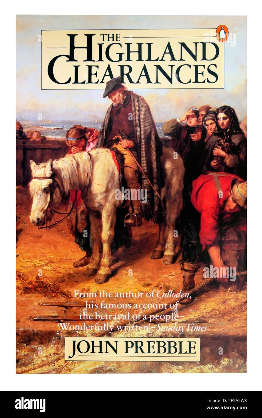 Couverture de livre « The Highland Clences » par John Prebble. Banque D'Images