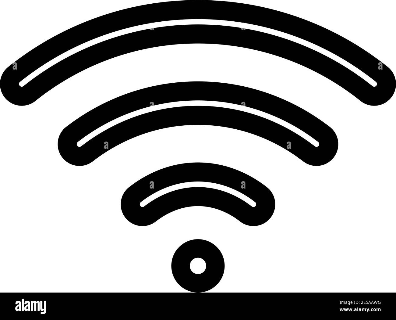 Wi-Fi - icône Vector. Wi-fi dans un design plat. Eps10 Illustration de Vecteur