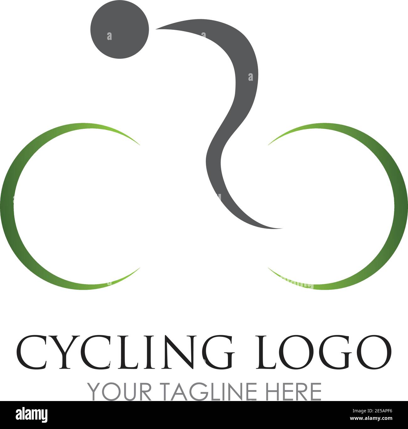 Conception de modèle d'icône vectorielle de logo de vélo Illustration de Vecteur