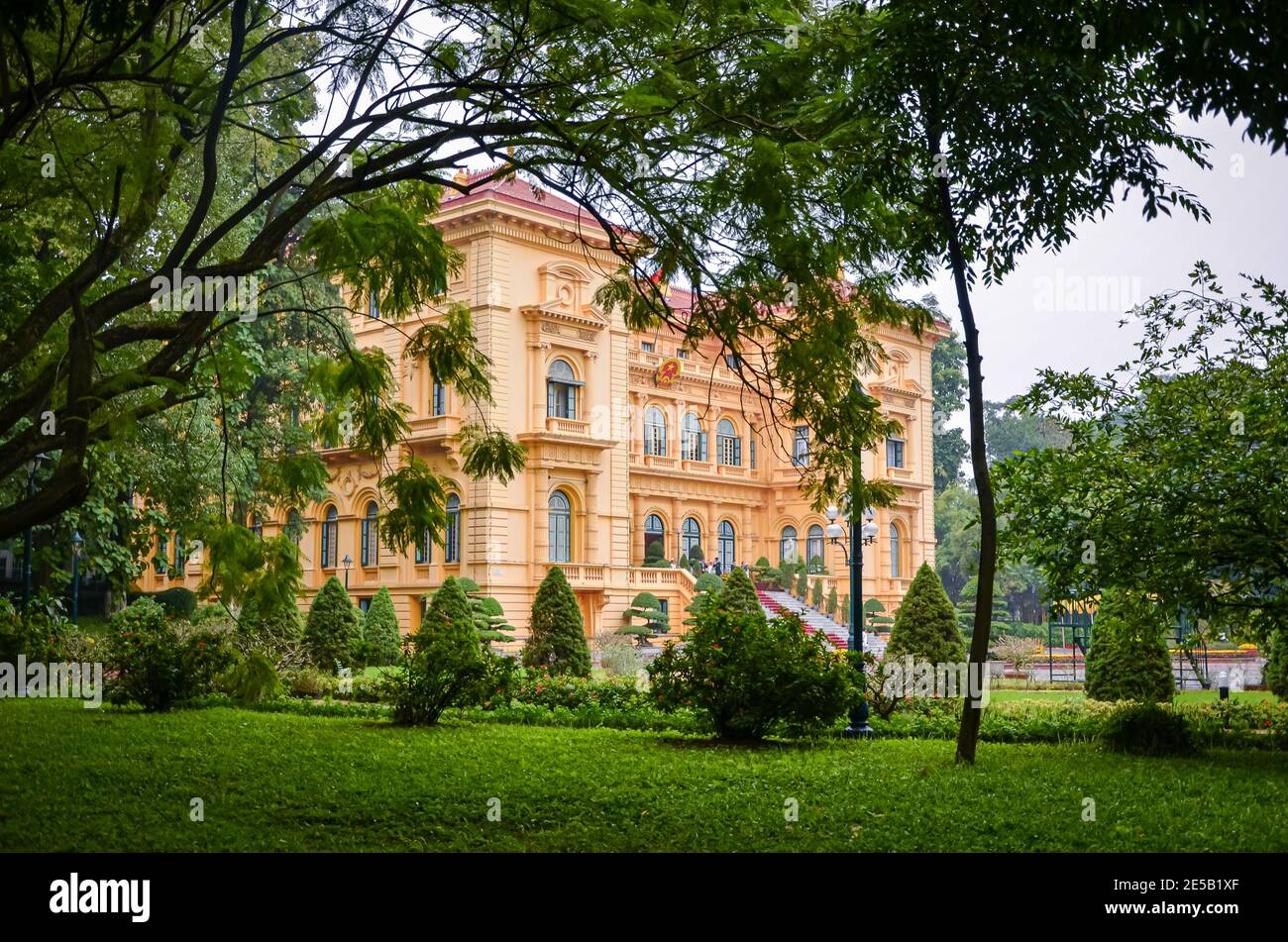 Palais présidentiel, Hanoi, Vietnam Banque D'Images