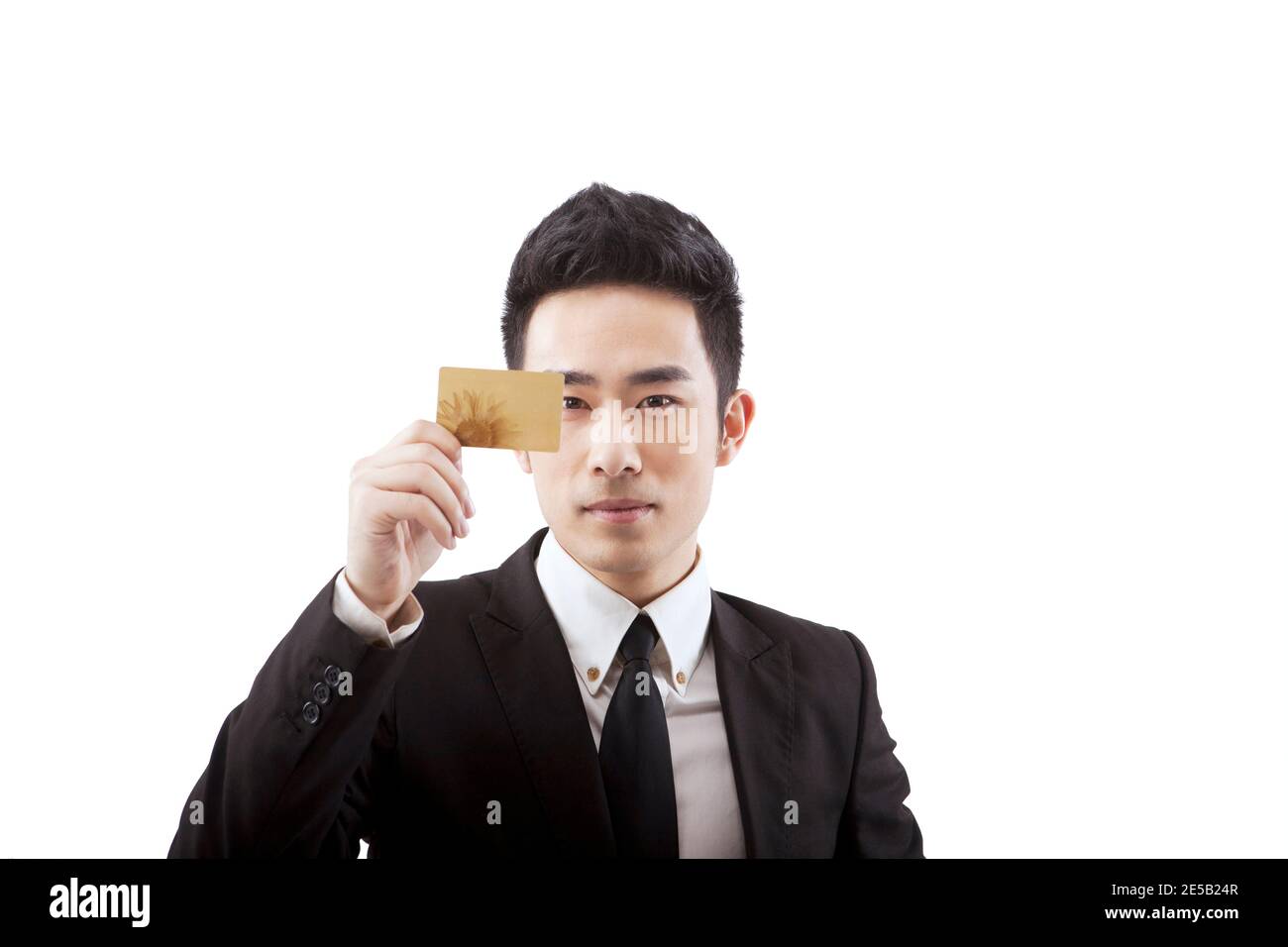 Personnes d'affaires tenant une carte de crédit photo de haute qualité Banque D'Images