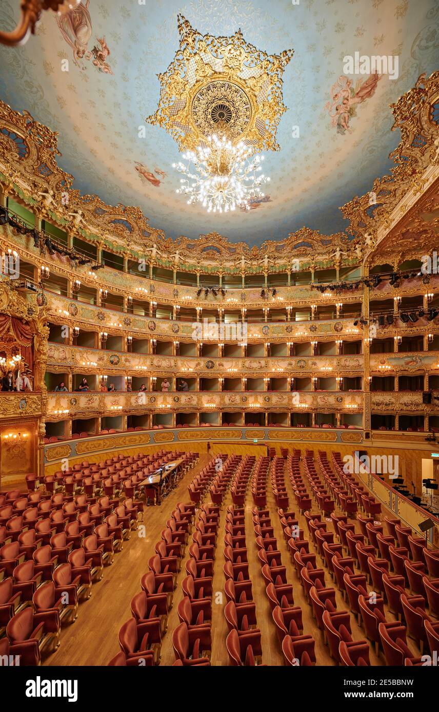 Auditorium du Gran Teatro la Fenice di Venezia, Venise, Vénétie, Italie Banque D'Images