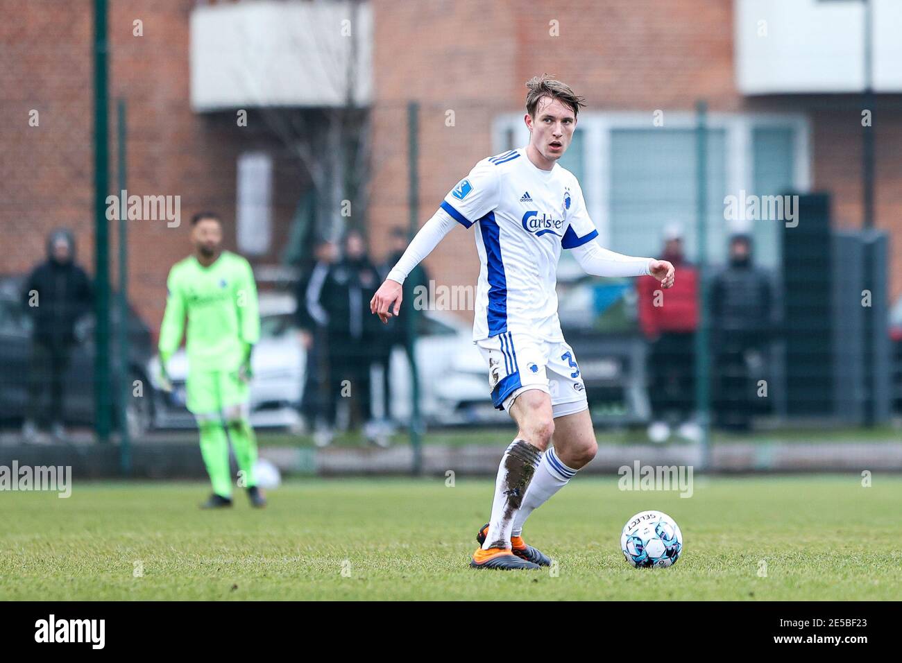 Frederiksberg, Danemark. 27 janvier 2021. Valdemar Lund (36) du FC Copenhagen vu lors du match d'essai entre le FC Copenhagen et le GF d'Aarhus au centre de formation du FC Copenhagen à Frederiksberg. (Crédit photo : Gonzales photo/Alamy Live News Banque D'Images