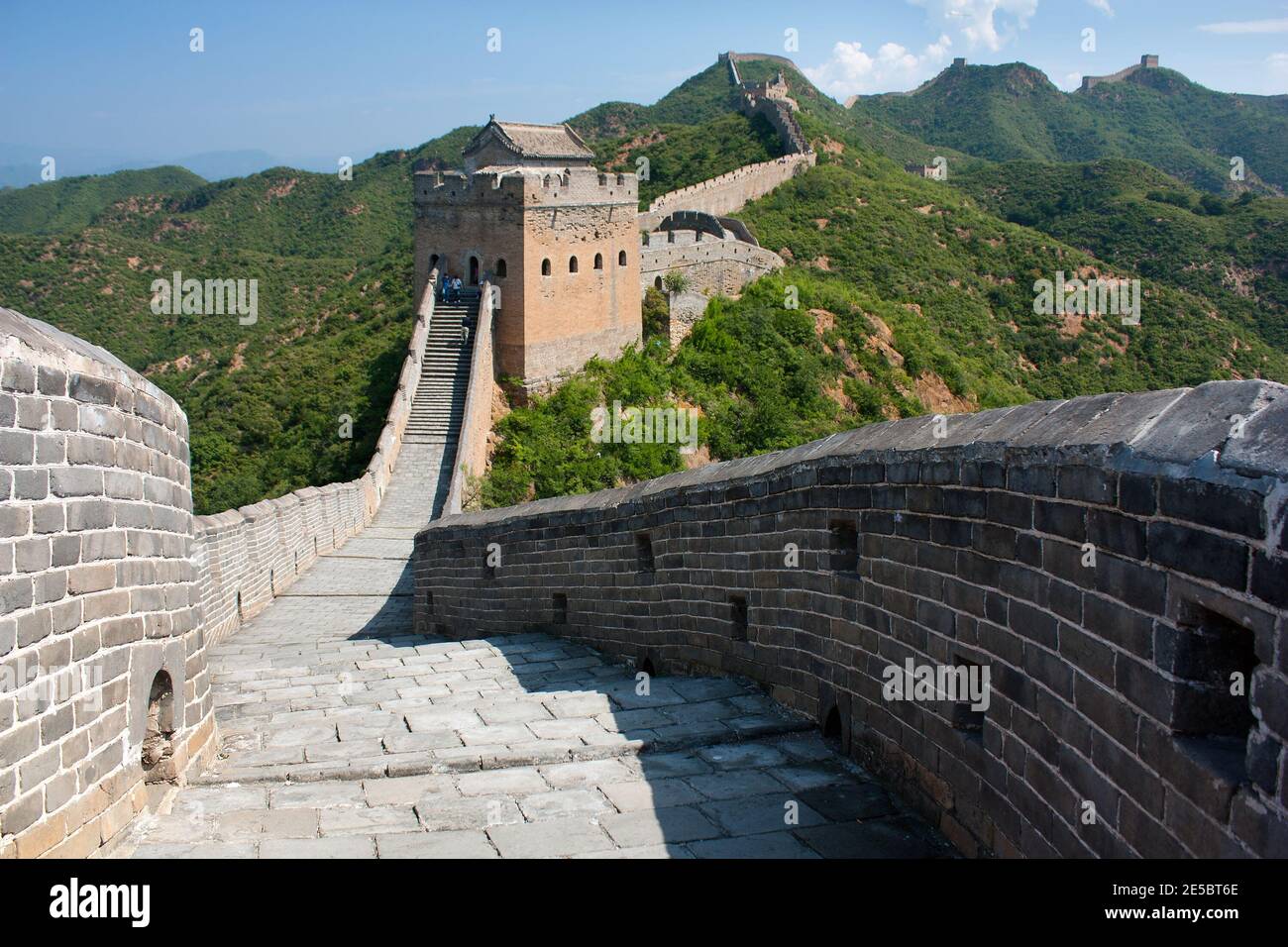Grand mur de Chine près de Pékin Banque D'Images