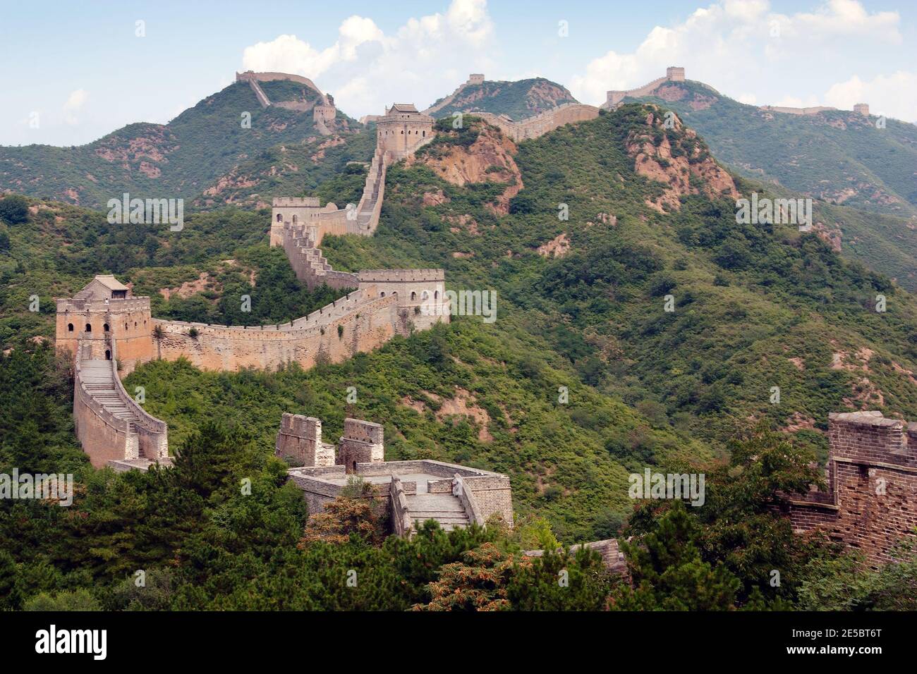 Grand mur de chine près de Pékin Banque D'Images
