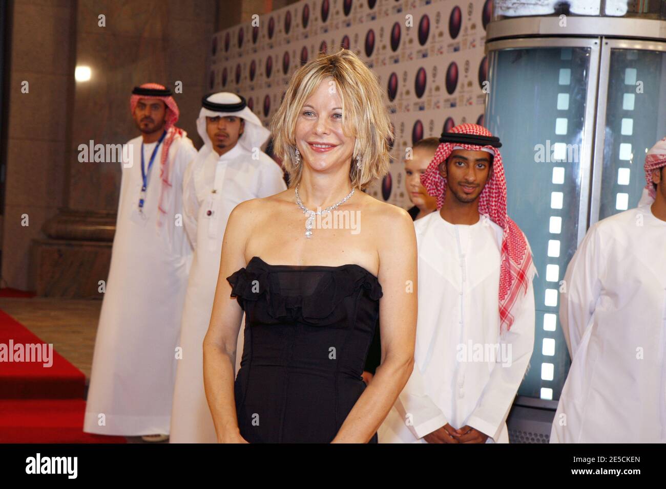 L'actrice américaine Meg Ryan assiste à la soirée d'ouverture du 2e Festival international du film du Moyen-Orient (MEIFF) à Abu Dhabi, Émirats arabes Unis, le 10 octobre 2008. Photo de Balkis Press/ABACAPRESS.COM Banque D'Images