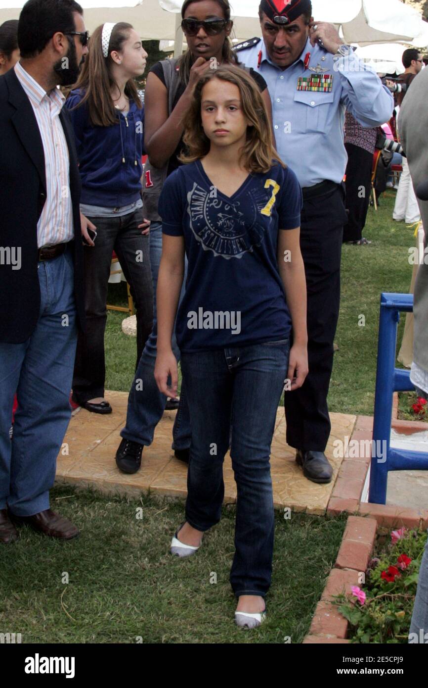 Iman Bint Abdallah Princess Salma Bint Abdullah La princesse de Jordanie Iman Bint Abdullah, fille de 12 ans du roi Abdallah  II et de la reine Rania, après qu'elle et son cheval Saqir an Arabian ont  remporté le deuxième