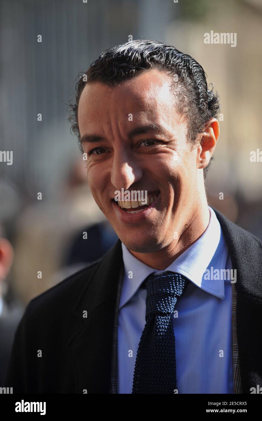 L'avocat français Karim Achoui lors de la manifestation des magistrats et avocats français au palais de justice de Paris le 23 octobre 2008 contre la politique du ministre français de la Justice Rachida Dati. Photo de Mousse/ABACAPRESS.COM Banque D'Images L'avocat français Karim Achoui lors de la manifestation des magistrats et avocats français au palais de justice de Paris le 23 octobre 2008 contre la politique du ministre français de la Justice Rachida Dati. Photo de Mousse/ABACAPRESS.COM Banque D'Images