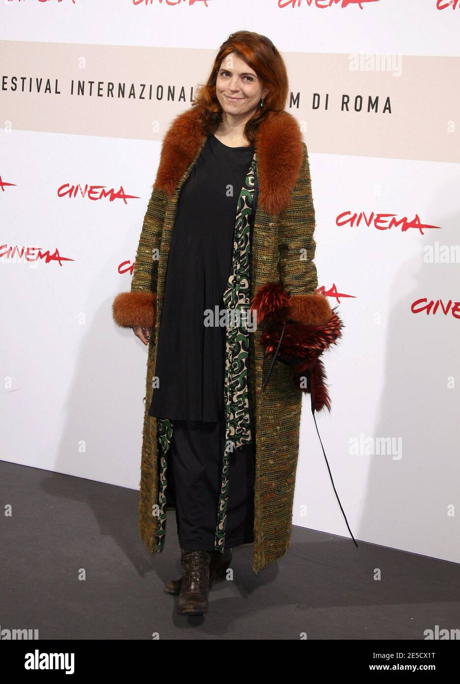 Agnes Jaoui pose un photocall pour 'Parlez-moi de la Pluie' lors du 3ème 'Festival du film de Rome' à Rome, Italie, le 26,2008 octobre. Photo de Denis Guignebourg/ABACAPRESS.COM Banque D'Images