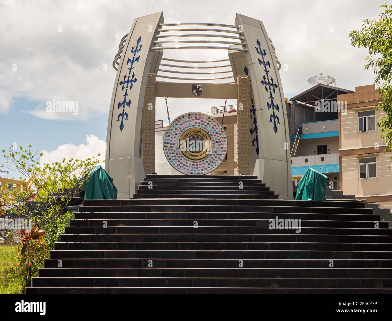Ambon, Indonésie - février 2018 : World Peace Gong Ambon, Maluku Indonésie, Asie Banque D'Images
