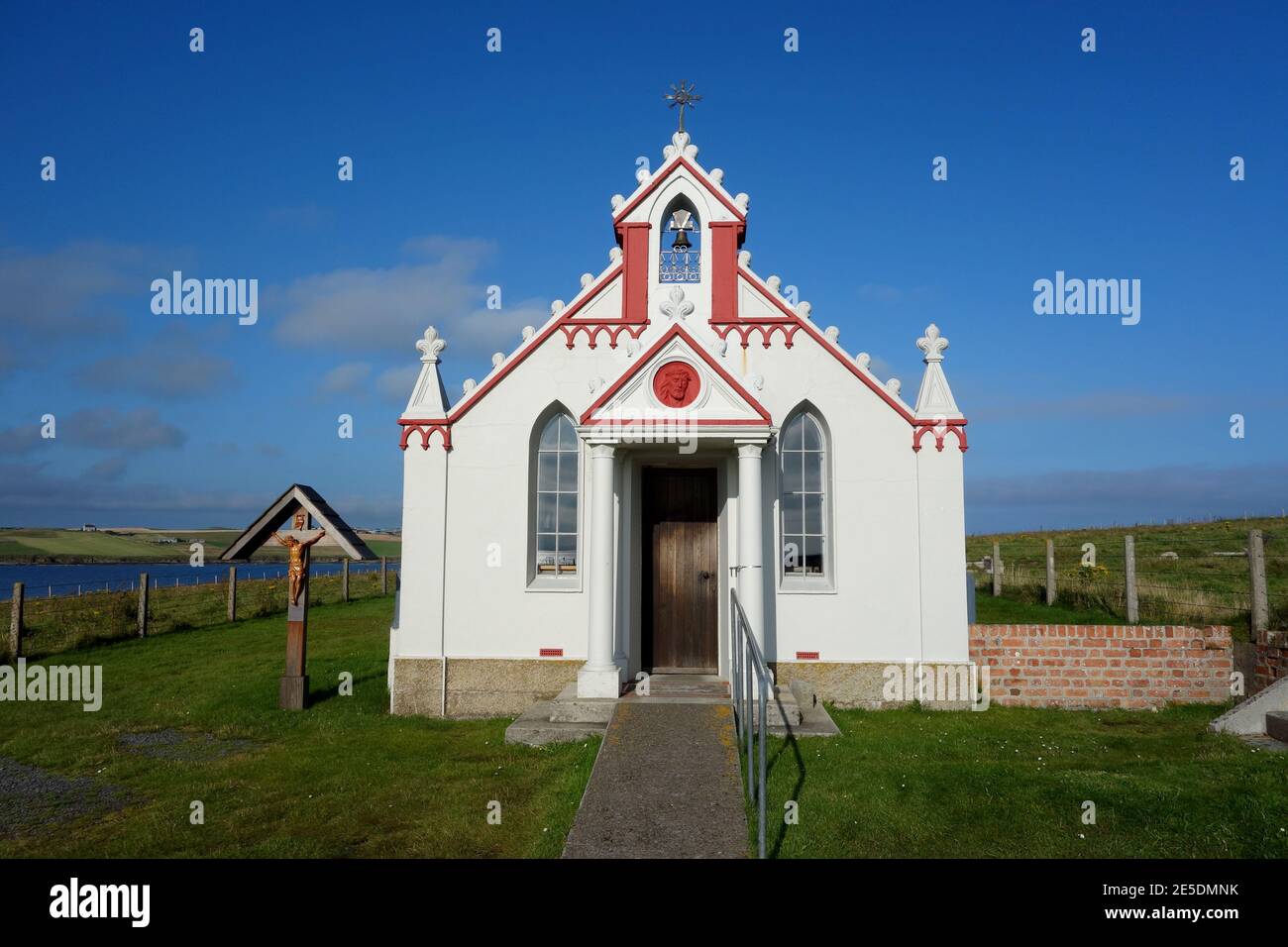 Chapelle italienne, Lamb Holm, îles Orcades, Écosse, Royaume-Uni Banque D'Images
